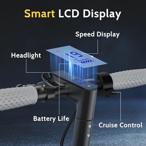 NAVIC Electric Scooter with Dual Suspension/Braking  350W/500W Motor  19/22 Mph  Max 22/27/49Mi Range  Foldable E Scooter for Adults with App