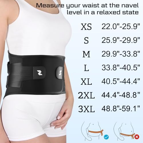 NEENCA Back Brace for Lower Back Pain Relief with Bionic Support System  Lumbar Support Belt for Women&Men with Lumbar Pad  Breathable 3D Knit Fabric for Herniated Disc  Sciatica  Scoliosis     Black