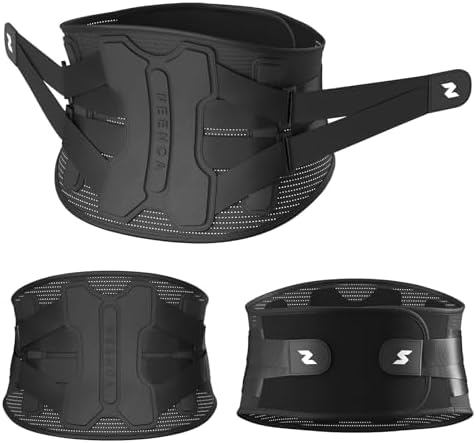 NEENCA Back Brace for Lower Back Pain Relief with Bionic Support System  Lumbar Support Belt for Women&Men with Lumbar Pad  Breathable 3D Knit Fabric for Herniated Disc  Sciatica  Scoliosis     Black