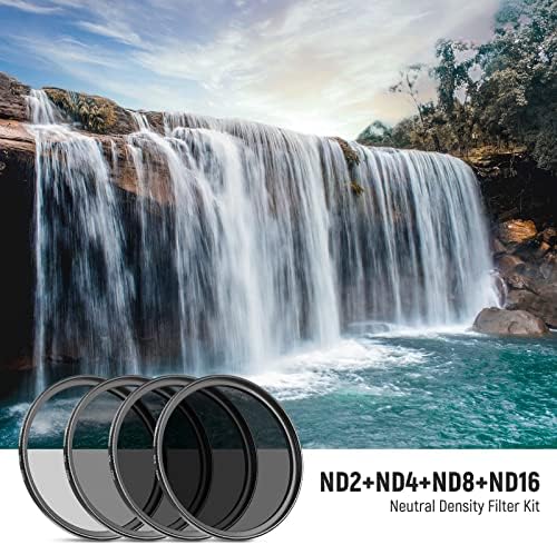 NEEWER 67mm Lens Filter Kit  UV  CPL  FLD  ND2  ND4  ND8  Lens Hood and Lens Cap Compatible with Canon Nikon Sony Panasonic DSLR Cameras with 67mm Lens