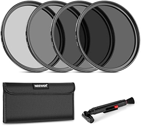NEEWER 67mm Lens Filter Kit  UV  CPL  FLD  ND2  ND4  ND8  Lens Hood and Lens Cap Compatible with Canon Nikon Sony Panasonic DSLR Cameras with 67mm Lens