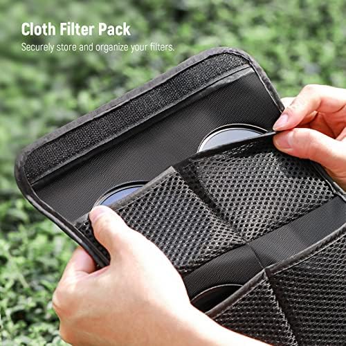 NEEWER 67mm Lens Filter Kit  UV  CPL  FLD  ND2  ND4  ND8  Lens Hood and Lens Cap Compatible with Canon Nikon Sony Panasonic DSLR Cameras with 67mm Lens