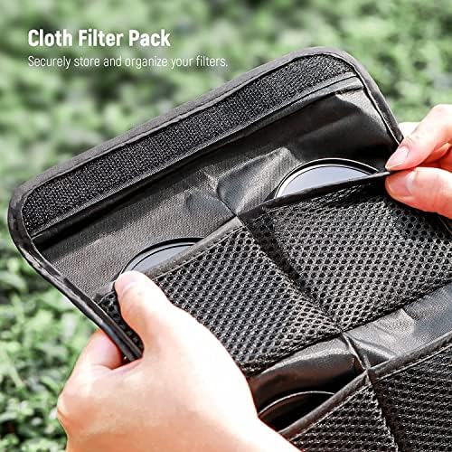 NEEWER 67mm Lens Filter Kit  UV  CPL  FLD  ND2  ND4  ND8  Lens Hood and Lens Cap Compatible with Canon Nikon Sony Panasonic DSLR Cameras with 67mm Lens