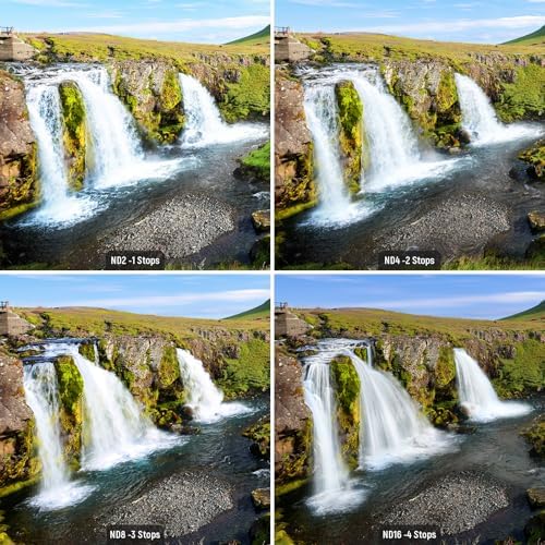 NEEWER 67mm Lens Filter Kit  UV  CPL  FLD  ND2  ND4  ND8  Lens Hood and Lens Cap Compatible with Canon Nikon Sony Panasonic DSLR Cameras with 67mm Lens