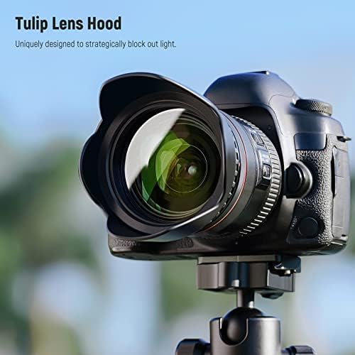 NEEWER 67mm Lens Filter Kit  UV  CPL  FLD  ND2  ND4  ND8  Lens Hood and Lens Cap Compatible with Canon Nikon Sony Panasonic DSLR Cameras with 67mm Lens