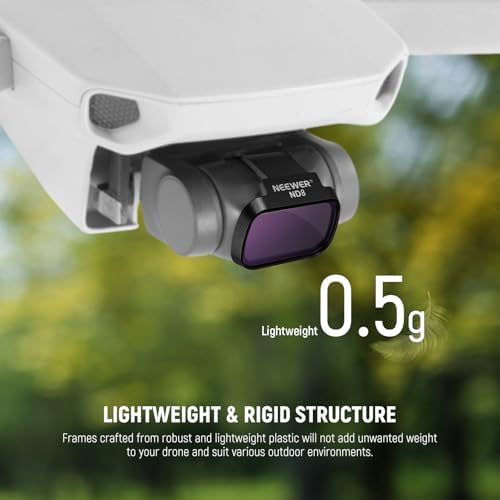 NEEWER 6 Pack ND Filter Set Compatible with DJI Mini 4K/2/Mavic/SE/2 SE  Drone Lens Accessories  Snap On CPL UV Neutral Density Filters ND4/ND8/ND16/ND32  Multi Coated HD Glass Gimbal Safe  FL B31