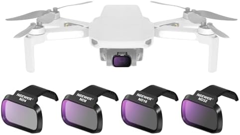 NEEWER 6 Pack ND Filter Set Compatible with DJI Mini 4K/2/Mavic/SE/2 SE  Drone Lens Accessories  Snap On CPL UV Neutral Density Filters ND4/ND8/ND16/ND32  Multi Coated HD Glass Gimbal Safe  FL B31