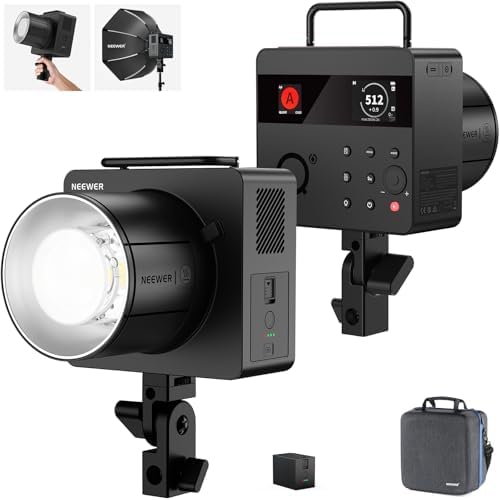NEEWER Q200 200Ws 2 4G TTL Outdoor Studio Flash Strobe with App Control 1/8000 HSS  3200mAh Battery Powered Photography Monolight Speedlite 10W Modeling Lamp/750 Full Power Flash/0 01 1 5s Recycle