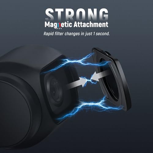 NEEWER Variable ND   CPL   UV Filter Set Compatible with DJI Osmo Pocket 3 Creator Combo Accessories  4 Pack HD ND2 32/ND64 512 Neutral Density Action Camera Lens Filters Kit   2X Cleaning Cloth