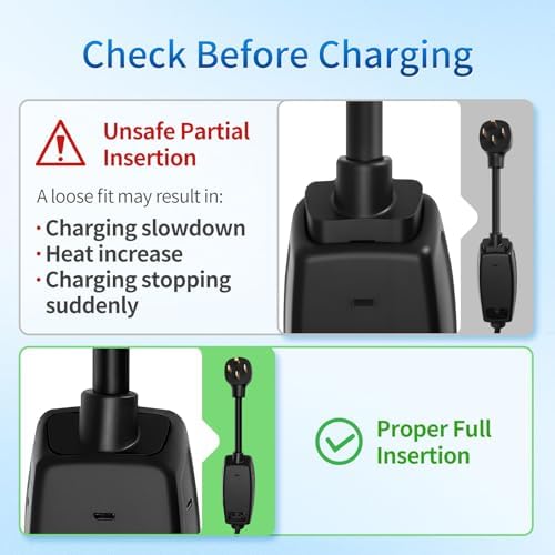 NEMA 14 50 Adapter for Tesla Gen 2 Mobile Connector  240V 32A Heavy Duty Charging Plug  Fast Level 2 Charger Adapter for Tesla Model 3  S  X  Y   Safe and Durable  14 50P 