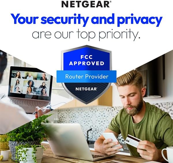 NETGEAR Orbi 870 Series  RBE870  Tri Band WiFi 7 Mesh Add on Satellite   Works with RBE872 and RBE873   Security Features  Adds Coverage Up to 3 000 Sq  Ft    BE21000 802 11be  Up to 21 Gbps 