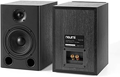 NEUMITECH NEUMI BS5 Passive Bookshelf Speakers  5 Inch Woofer  1 Inch Tweeter  Dark Wood  1 Pair