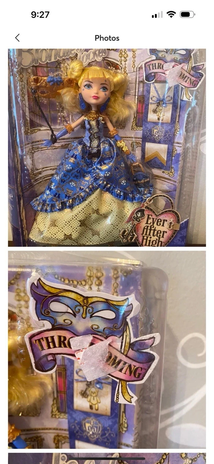 NEW 2014 HTF Ever After High Blondie Lockes Thronecoming Doll NIB