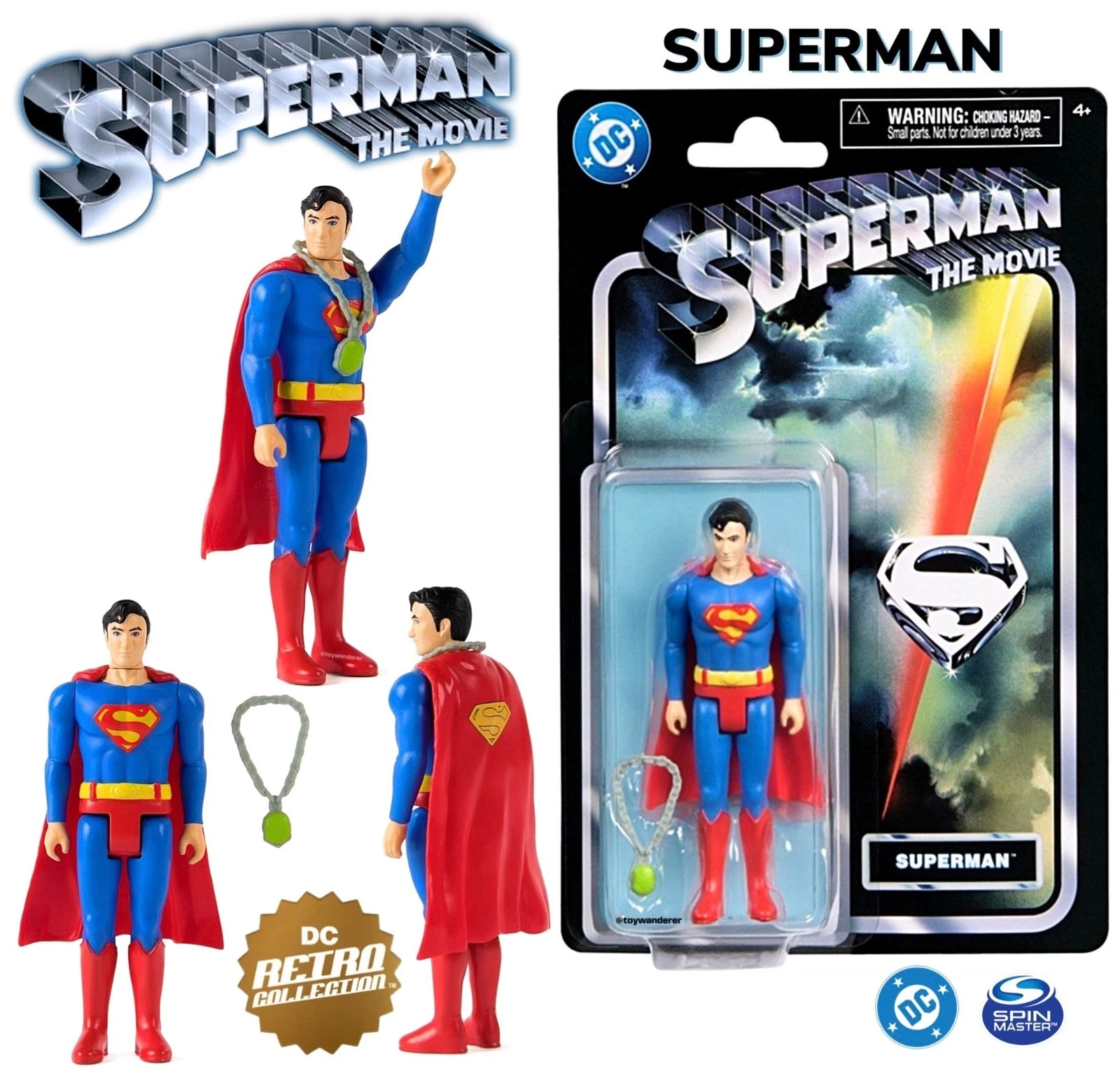 NEW 2025 Spin Master Superman The Movie SUPERMAN Figure DC Comics