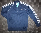 NEW MENS ADIDAS ORIGINALS SUPERSTAR TREFOIL TRACK JACKET   SMALL  #HK7340 INDIG0