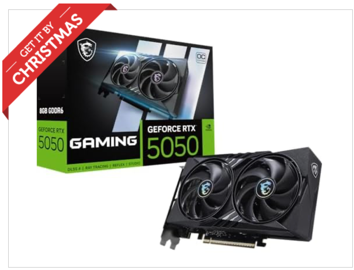 NEW MSI GeForce RTX 5050 8G SHADOW 2X OC Graphics Card   8GB GDDR6  G5050 8S2C 