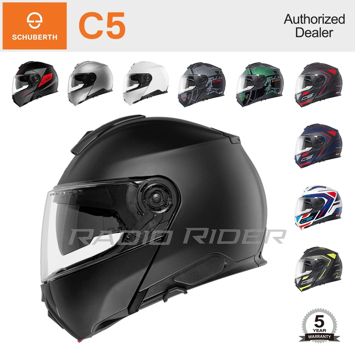 NEW Schuberth C5 Motorcycle Flip Up Helmet   All Sizes & Colors   Free Ship