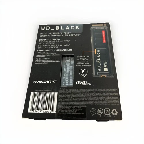 NEW WD Black SN8100 8TB NVMe SSD with Heatsink