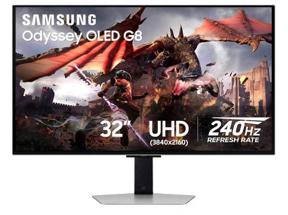 NEW  Samsung Odyssey QD OLED G8 4K 32in 240Hz 0 03ms Smart Gaming Monitor G80SD