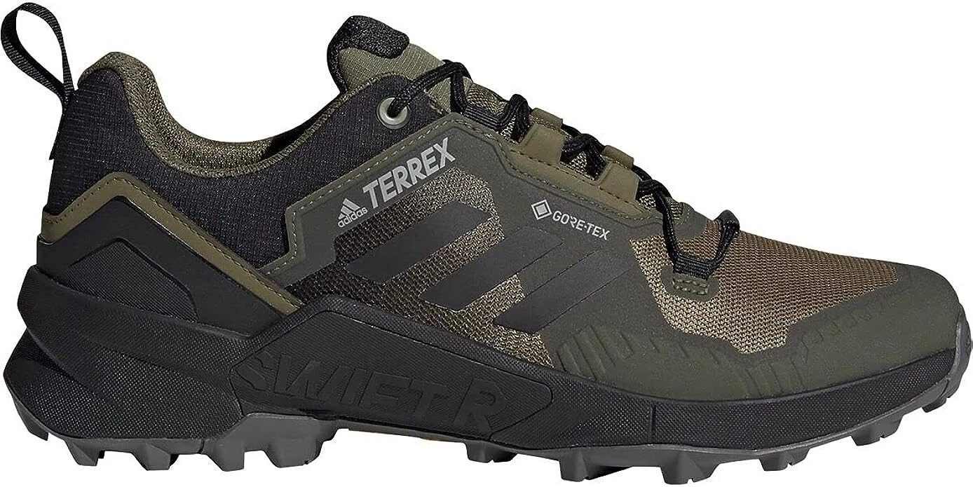 TALLA 9.5  NEW adidas Terrex Swift R3 Gore TEX Hiking Shoes Focus Olive/Core Black/Grey 9 5