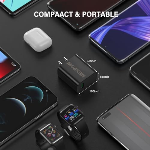 NEXPOW Tire Inflator Portable Air Compressor  180 PSI Air Pump for Car Tires with Dual Digital Pressure Gauge & Auto Shut Off  Portable Tire Pump for Car  Motorcycle  Bicycle  Ball and More