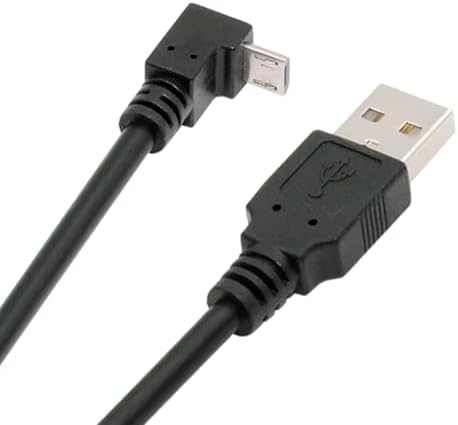 NFHK Up Angled 90 Degree Micro USB 5Pin to USB 2 0 Type A Data Charge Cable for Phone Tablet Camera 10cm