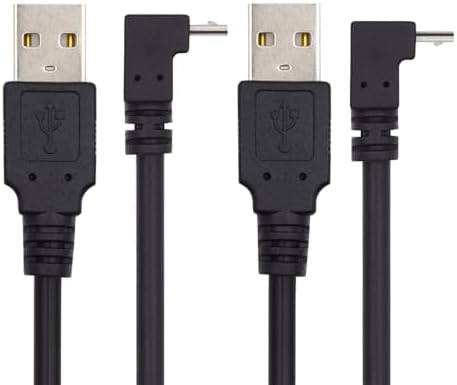 NFHK Up Angled 90 Degree Micro USB 5Pin to USB 2 0 Type A Data Charge Cable for Phone Tablet Camera 10cm