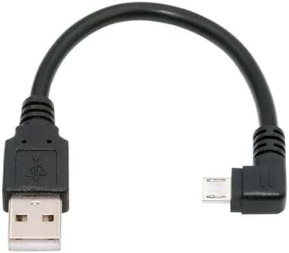 NFHK Up Angled 90 Degree Micro USB 5Pin to USB 2 0 Type A Data Charge Cable for Phone Tablet Camera 10cm