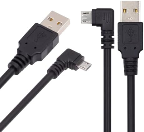 NFHK Up Angled 90 Degree Micro USB 5Pin to USB 2 0 Type A Data Charge Cable for Phone Tablet Camera 10cm