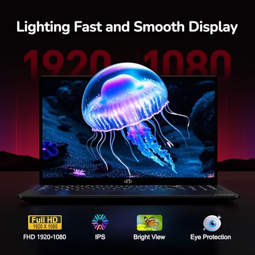 NIMO 15 6 IPS FHD Gaming Laptop  8 Cores AMD Ryzen 7 6800H 16GB DDR5 RAM 1TB SSD  Beat i7 12700H  Up to 4 7GHz  AMD Radeon 680M GPU Computer with 100W GaN Type C Backlit Keyboard Fingerprint