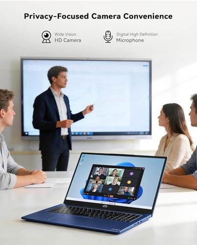 NIMO 15 6 IPS FHD Laptop  8GB RAM 256GB SSD AMD Ryzen 5 Beat i5 1135G7  4 Cores Up to 3 7GHz  Student Computer with 2 Years Warranty  65W Type C  Fingerprint  Backlit Keyboard  180 Viewing