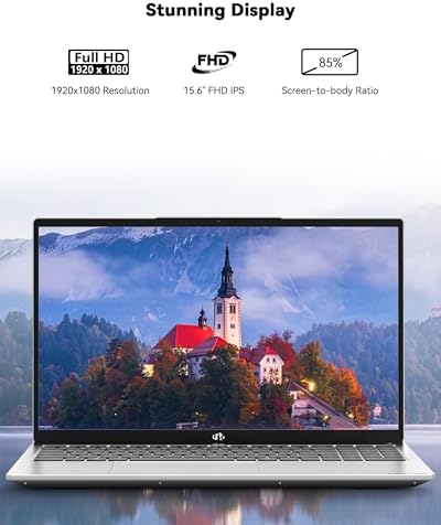 NIMO 15 6 IPS FHD Laptop  8GB RAM 256GB SSD AMD Ryzen 5 Beat i5 1135G7  4 Cores Up to 3 7GHz  Student Computer with 2 Years Warranty  65W Type C  Fingerprint  Backlit Keyboard  180 Viewing