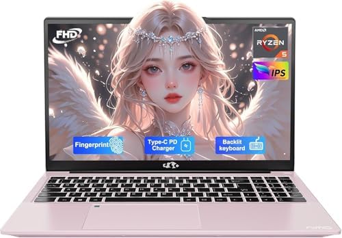 NIMO 15 6 IPS FHD Laptop  8GB RAM 256GB SSD AMD Ryzen 5 Beat i5 1135G7  4 Cores Up to 3 7GHz  Student Computer with 2 Years Warranty  65W Type C  Fingerprint  Backlit Keyboard  180 Viewing