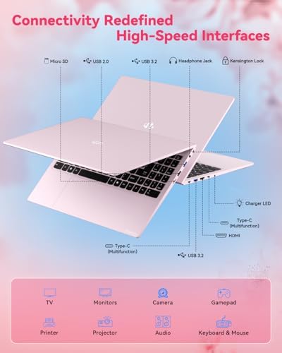 NIMO 15 6 Light Gaming Laptop  8 Cores AMD Ryzen 7 Pro 6850U 32GB LPDDR5 RAM 1TB SSD  Beat i7 1360P Up to 4 7GHz  AMD Radeon 680M GPU IPS FHD Computer with 100W Type C Backlit Keyboard Fingerprint