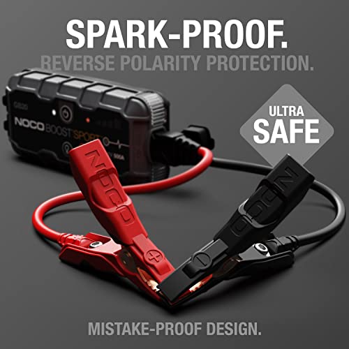NOCO Boost GB20  500A UltraSafe Jump Starter   12V Lithium Battery Booster Pack  Portable Jump Box  Power Bank & Jumper Cables   for 4 0L Gas Engines