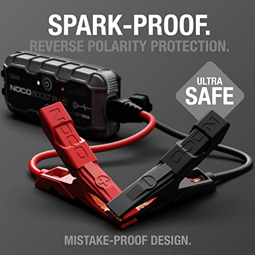 NOCO Boost GB40  1000A UltraSafe Jump Starter   12V Lithium Battery Booster Pack  Portable Jump Box  Power Bank & Jumper Cables   for 6 0L Gas and 3 0L Diesel Engines