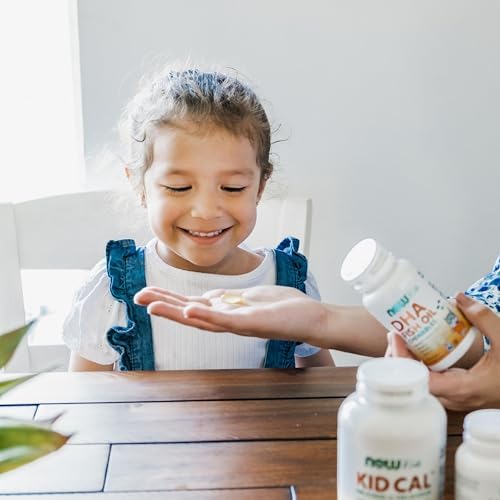 NOW Foods Supplements  DHA Kids 100 mg  Supports Brain Health   Fruit Flavor  60 Chewable Softgels  packaging may vary