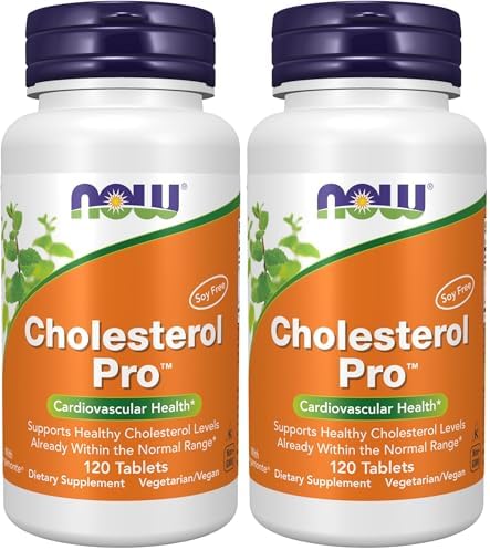 NOW Foods Supplements  Cholesterol Pro  with Bergamonte  and Plant Sterols  Cardiovascular Health   120 Tablets