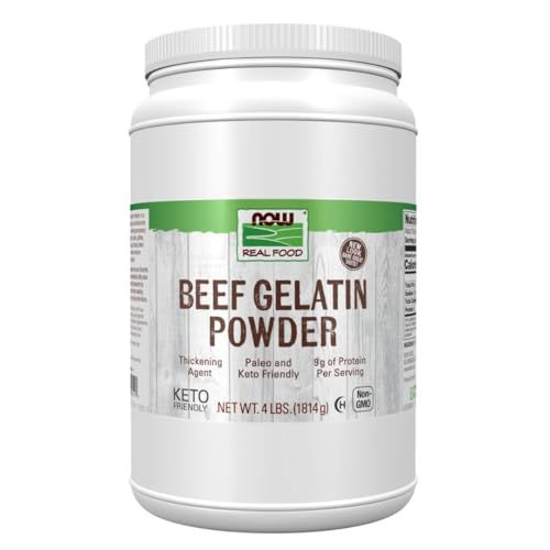 NOW Foods  Beef Gelatin Powder  Natural Thickening Agent  Source of Protein  1 Pound  Packaging May Vary