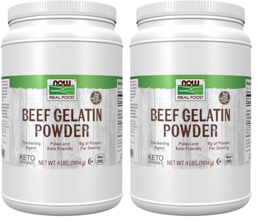 NOW Foods  Beef Gelatin Powder  Natural Thickening Agent  Source of Protein  1 Pound  Packaging May Vary