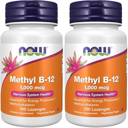 NOW Supplements  Methyl B 12  Methylcobalamin  1 000 mcg  Nervous System Health   100 Lozenges