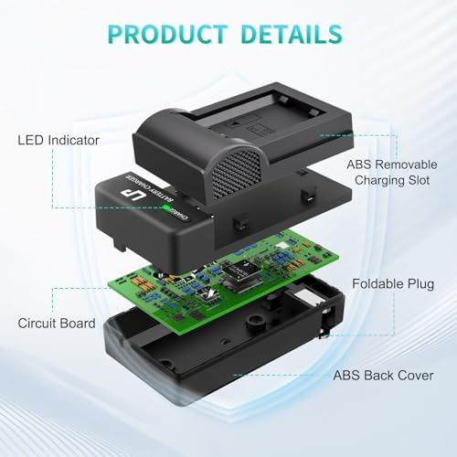 NP FW50 Battery Charger  LP Charger Compatible with Sony Alpha A6000  A6400  A6100  A6300  A6500  A5100  A7  A7 II  A7R  A7R II  A7R2  A7S  A7S II  A7S2  A5000  A3000  A55  RX10  NEX 3/5/7 Series