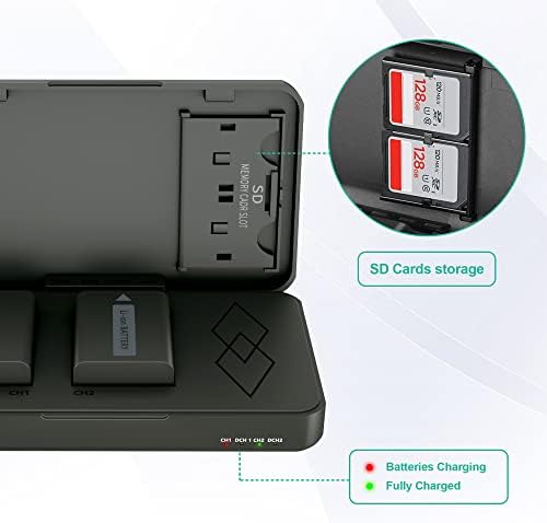 NP FW50 Battery Charger  LP Charger Compatible with Sony Alpha A6000  A6400  A6100  A6300  A6500  A5100  A7  A7 II  A7R  A7R II  A7R2  A7S  A7S II  A7S2  A5000  A3000  A55  RX10  NEX 3/5/7 Series