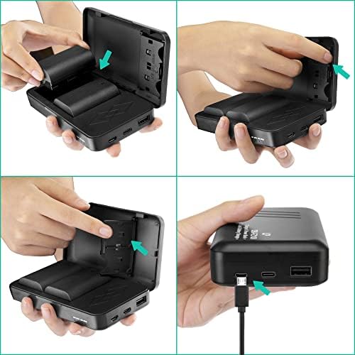 NP FW50 Battery Charger  LP Charger Compatible with Sony Alpha A6000  A6400  A6100  A6300  A6500  A5100  A7  A7 II  A7R  A7R II  A7R2  A7S  A7S II  A7S2  A5000  A3000  A55  RX10  NEX 3/5/7 Series