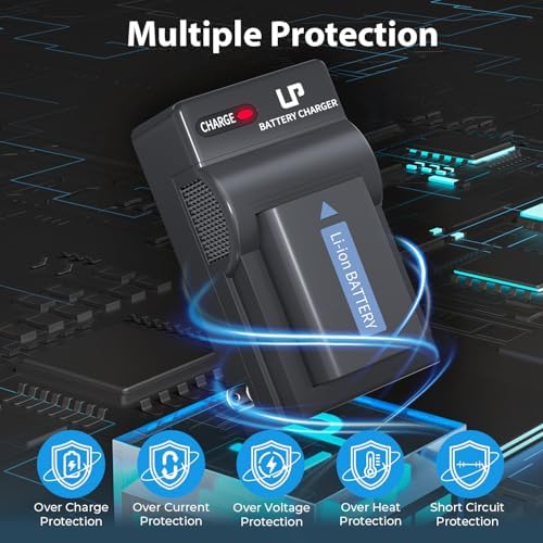 NP FW50 Battery Charger  LP Charger Compatible with Sony Alpha A6000  A6400  A6100  A6300  A6500  A5100  A7  A7 II  A7R  A7R II  A7R2  A7S  A7S II  A7S2  A5000  A3000  A55  RX10  NEX 3/5/7 Series