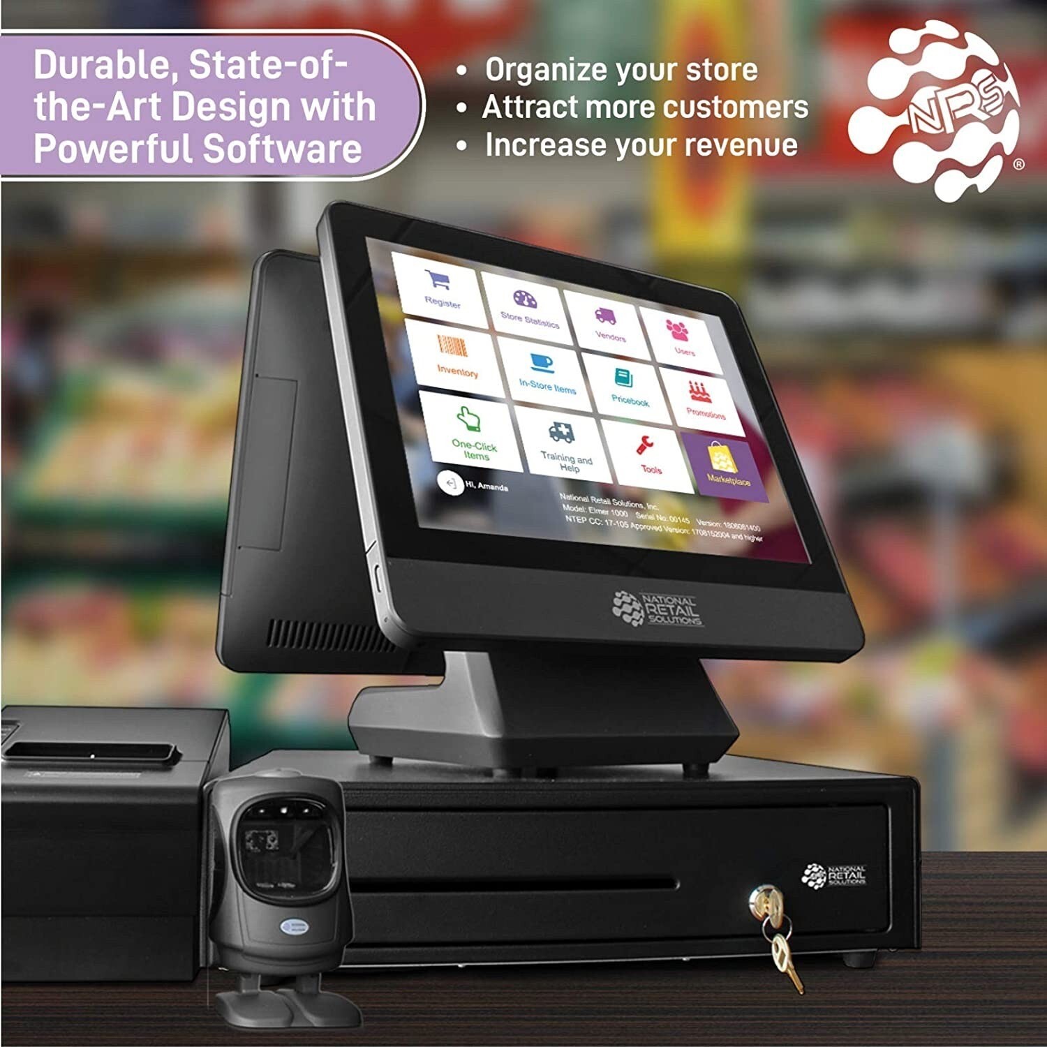 NRS Cash Register POS System Requires NRSPAY Merchant Account Prior to Shipping