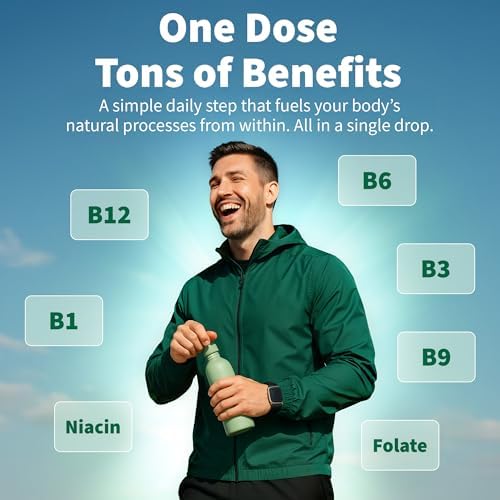 NUSAVA  2 Pack  Extra Strength Liquid Vitamin B12 Sublingual Vitamin B Complex   B12 Drops 10000mcg   Methylcobalamin for Energy  Brain  and Heart Support  Raspberry Flavor  2 floz  80 Servings