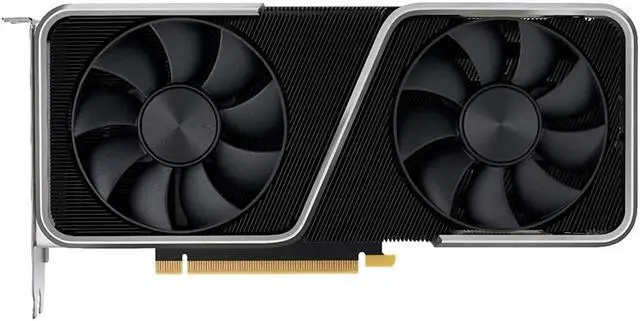 NVIDIA GeForce RTX 3060 Ti Founders Edition Graphics Card 8GB GDDR6X   Titanium and Black