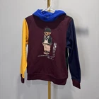 NWT Boys POLO RALPH LAUREN Multicolor Polo Bear Hoodie  Size L