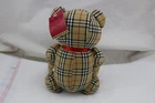 NWT Burberry Nova Tan Checkered Plaid 10" Teddy Bear Plush